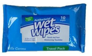 Antibacterial wet wipes