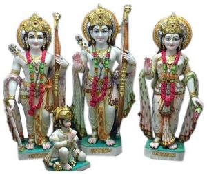 Multicolor Marble Ram Darbar Statue