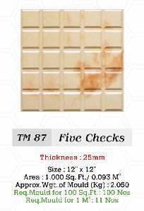 Tile Mould TM 87 Five Checks