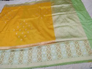 Banarasi pure katan silk handloom kadhiyal saree
