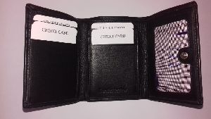 Mens Leather Tri-Fold Wallet