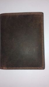 Mens Leather Two Fold Wallet