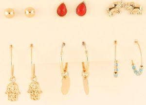 6 Pairs Earrings Set