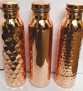Copper Hammered Bottles