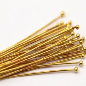 Brass flat pins