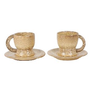 Bamboo Cup & Saucer Set