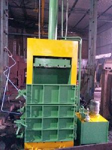 Vertical waste paper baling machine