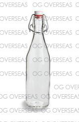 Swing Cap Glass Water Bottle