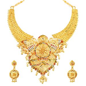 MNT1066 Gold Plated Jewellery Set