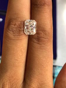 radiant fully white jewellery making moissanite diamond