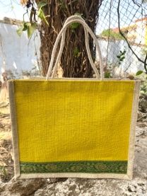 Lemon & Yellow Masakali Jute Gift Bags