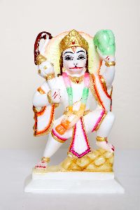 White Marble Hanuman Jistatue