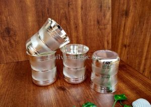 silver plated glass set