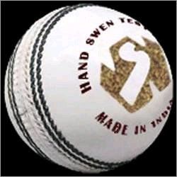 Test white cricket ball