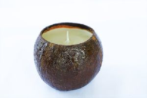 Coconut Shell Candle Holder