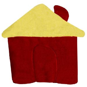 Brown House Shaped Baby Pillow