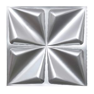 3d Embossed Wall Panel(Silver Colour)