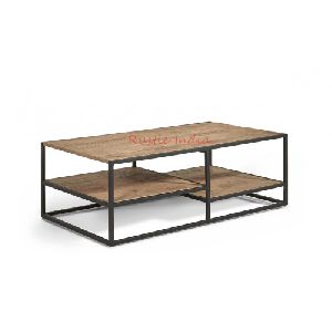 Designer Iron & Wooden Coffee Table