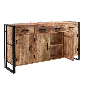 Designer Iron & Wooden Sideboard