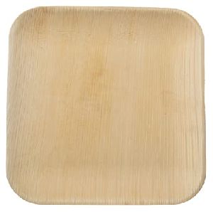 10 Inch Flat Square Areca Leaf Plates