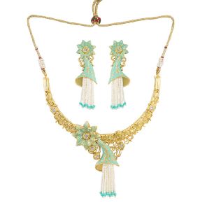 TAN538 Handmade Bandhel Necklace Set