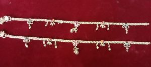 artificial silver anklets