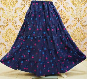 Cotton Rayon long skirt