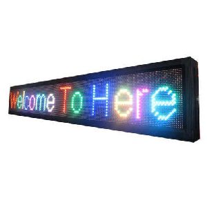 LED Metal Moving Message Sign Board