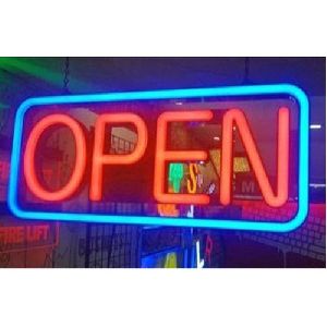 Open Neon Sign Board