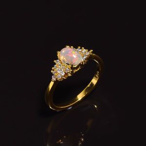 Gemstone Gold Plated Ring