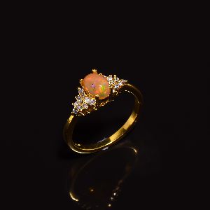 Oval Gold Plated Ring