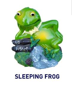 Sleeping Frog Aquarium Toy