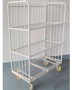 3 Shelves Material Handling Trolleys