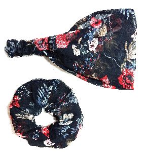 Designer Printed Headband & Scrunches