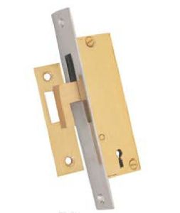 Brass L Type Sliding Door Lock