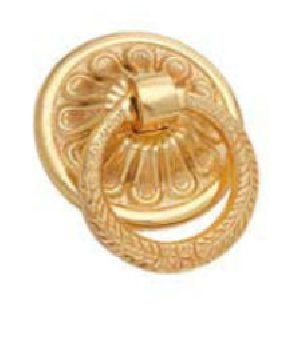 Flower Design Brass Door Knocker