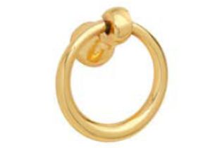 Plain Ring Round Brass Door Knocker