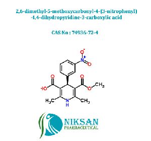 2,6-Dimethyl-5-Methoxycarbonyl-4-(3-Nitrophenyl)-1,4-Dihydropyridine-3-Carboxylic Acid