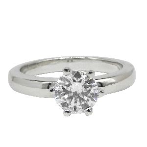 IGI Certified Solid White Gold Diamond Ring