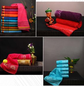 Jacquard Velour Fabric & Yarn Dyed Towel