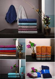 Jacquard Velour Yarn Dyed Towel