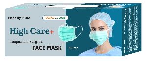 HIGHCARE+ 3PLY SURGICAL FACE MASK 50 PCS BOX