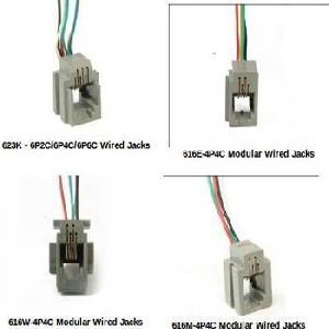 wired modular jacks