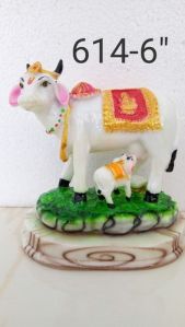 Polyresin Cow and Calf Statue