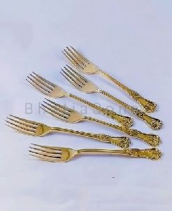 Brass Fork Set