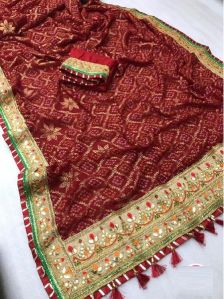 Bandhani Wedding Saree