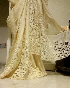 Cutwork Embroidered Saree