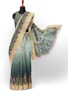 Digital Printed Wedding Saree