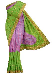 fancy embroidered saree