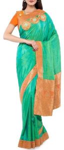 Patchwork Embroidered Saree